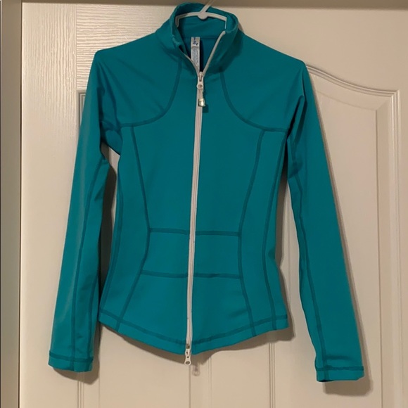 Turquoise triple flip athletic jacket - Picture 3 of 4